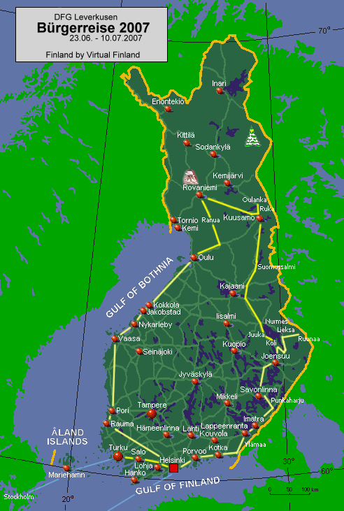 Active Map of Finland